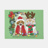 Jaarlijkse kerstfoto deurmat (Voorkant)