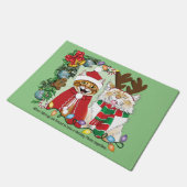 Jaarlijkse kerstfoto deurmat (Schuin)