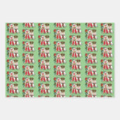 Jaarlijkse kerstfoto inpakpapier vel (Voorkant 3)