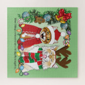 Jaarlijkse kerstfoto legpuzzel (Horizontaal)