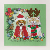 Jaarlijkse kerstfoto legpuzzel (Verticaal)