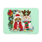Jaarlijkse kerstfoto magneet (Horizontaal)