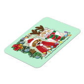 Jaarlijkse kerstfoto magneet (Linkerzijde)