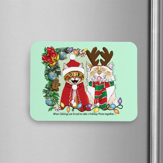 Jaarlijkse kerstfoto magneet