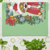 Jaarlijkse kerstfoto theedoek (Gevouwen)