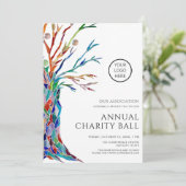 Jaarlijkse liefdadigheidsbal kaart (Staand voorkant)