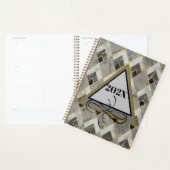Jaarlijkse Moderne Marmeren Datumplanner Planner (Display)