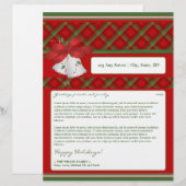 Jaarlijkse nieuwsbrief feestdag: gipsnaren briefhoofd ontwerp (Voorkant / Achterkant)