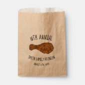 Jaarlijkse picknick Cookout reunion Fried Chicken Bedankzakje (Voorkant)