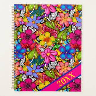 Jaarlijkse tropische Floral Planner
