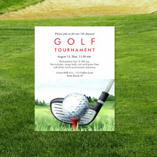 Jaarlijkse uitnodiging voor golftoernooi