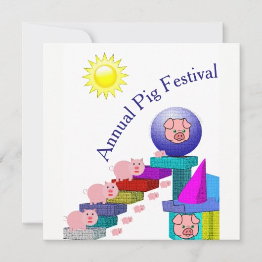 jaarlijkse uitnodiging voor het festival (Voorkant)