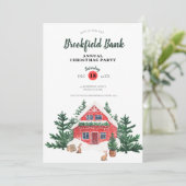 Jaarlijkse uitnodiging voor kerstfeestdagen van de (Staand voorkant)