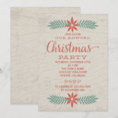 Jaarlijkse uitnodiging voor terugzending van kerst (Voorkant / Achterkant)