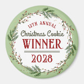 Jaarlijkse Vakantie Wedstrijd Winnaar Prijs Magnet Magneet (Voorkant)