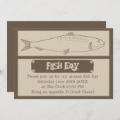 Jaarlijkse visuitnodiging kaart (Voorkant / Achterkant)