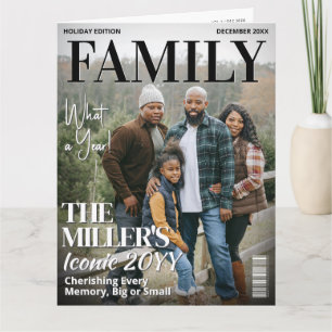 Jaaroverzicht Tijdschrift Wenskaart Foto's Collage Kaart