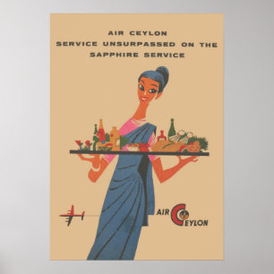 jaarposter van Air Ceylon Poster