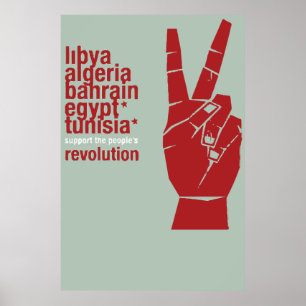 jaartal van Arabische Lente Poster