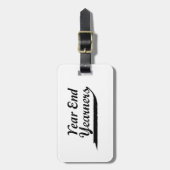 jaarultimo bagagelabel (Voorkant verticaal)