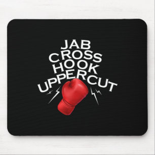 Jab Cross Hook Uppercut Boxer Funny Boxing Trainin Muismat