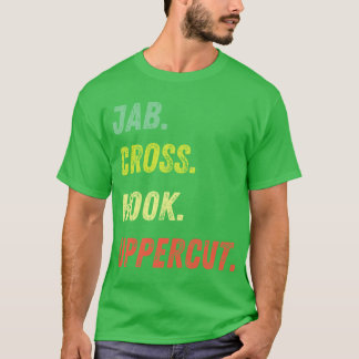 Jab Cross Hook Uppercut Unise retro T-shirt