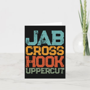 Jab Cross Hook Uppercut Vrouwen en Mannen Shirt Gr Kaart