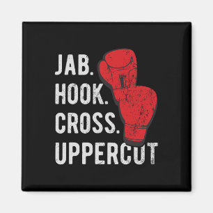 Jab, Hook, Cross, Uppercut - Kickboksen en Boksen Magneet