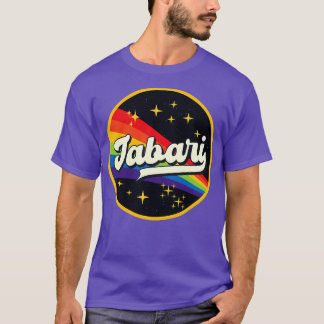 Jabari regenboog in ruimte stijl t-shirt