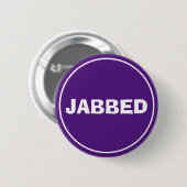 Jabbed Button (koninklijk Paars) (Voorkant /achterkant)