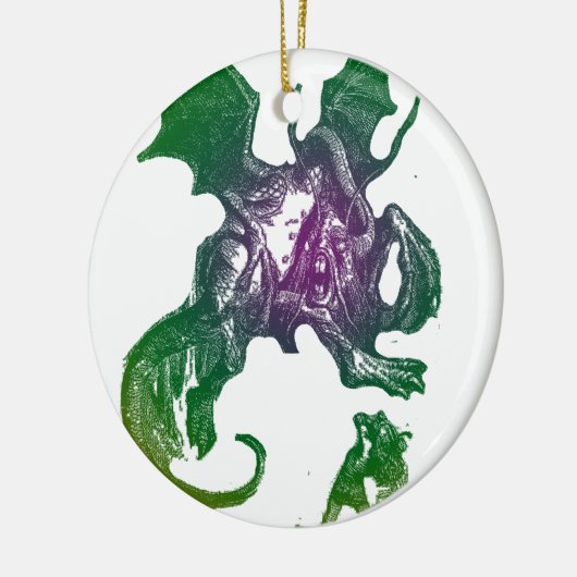 Jabberwocky en Alice Keramisch Ornament (Links)