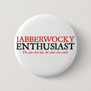 Jabberwocky-liefhebber Ronde Button 5,7 Cm