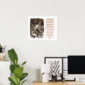 Jabberwocky Poem van Lewis Carroll Poster (Thuiskantoor)