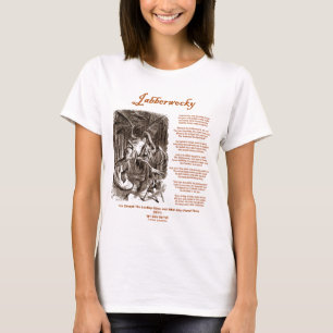 Jabberwocky Poem van Lewis Carroll (Zwarte Adder) T-shirt