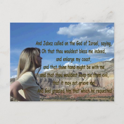 Jabez Prayer in Colorado Briefkaart (Voorkant)