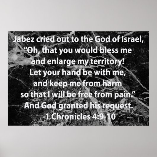 Jabez's gebed poster (Voorkant)