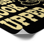 Jabs. Kruis. Hook. Boxing-trainer bovenaan Poster (Hoek)