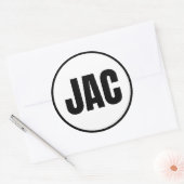 JAC - Sticker rond classique Jackson Hole (Enveloppe)