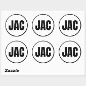 JAC - Sticker rond classique Jackson Hole (Feuille)