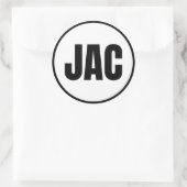 JAC - Sticker rond classique Jackson Hole (Sac)