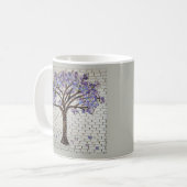 Jacaranda, arbre de vie Mug (Devant gauche)