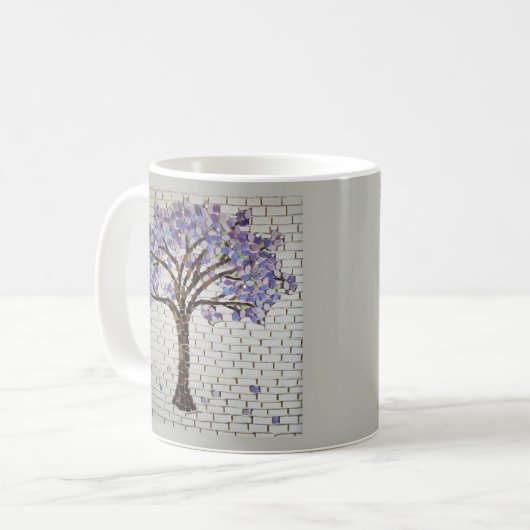 Jacaranda, arbre de vie Mug (Devant gauche)