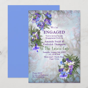 Jacaranda Bloesems & Lelie Boeket Feest Kaart