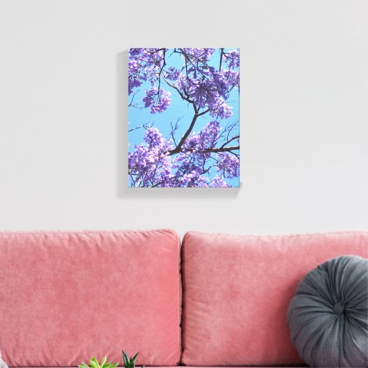 Jacaranda Blossom Canvas Afdruk (Insitu (Woonkamer))