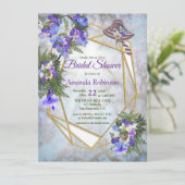 Jacaranda Blossom Vrijgezellenfeest Kaart (Staand voorkant)