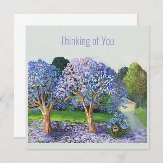 Jacaranda-bomen (Voorkant / Achterkant)