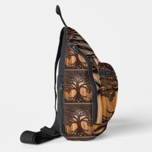 Jacaranda Boom: Natuurlijke Kunstzinnigheid in Hou Sling Bag