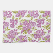 Jacaranda Fleurs. Design floral serviette à main (Horizontal)