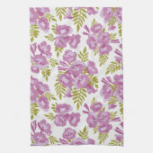 Jacaranda Fleurs. Design floral serviette à main (Vertical)