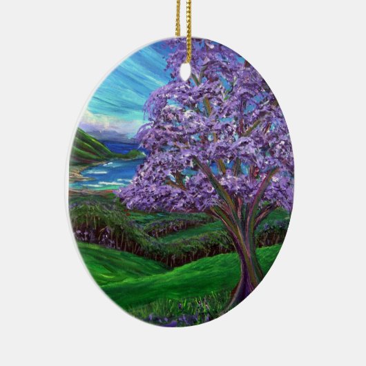 Jacaranda Keramisch Ornament (Rechts)